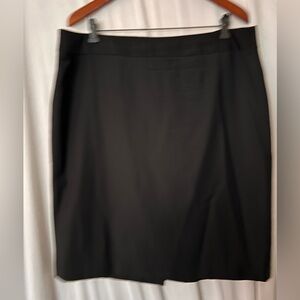 Talbots Black Tailored Pencil Skirt